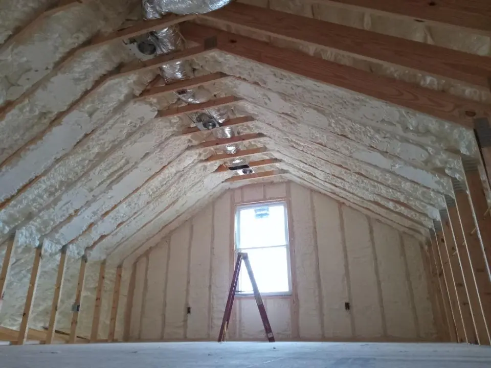 Spray foam roofing application for Crawl Space Insulation project in Union City